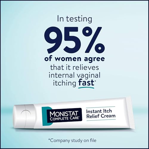 Image of Monistat Instant Itch Relief Cream for Women, Fragrance-Free Formula with Aloe Vera Soothes and Cools Vaginal Itch, 1 Oz (Pack of 3)