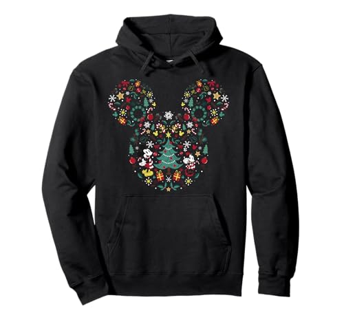 Weihnachts-Mashup von Disney Mickey und Minnie Pullover Hoodie