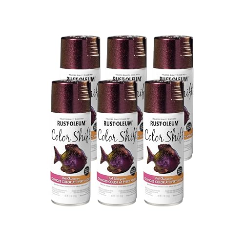 Image of Rust-Oleum Color Shift Pink Champagne Spray Paint | Color Changing Finish, Iridescent Effect, Crafts Decor And Accessories, Multi-Angle Appearance, 11 Oz