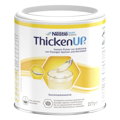 Nestlé Health Science ThickenUP Pulver für Flüssigkeiten und Pürierte Speisen, Glutenfrei, 1 x 227 g Dose