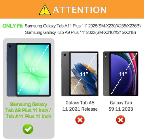 Funda para niños para tablet Samsung Galaxy Tab A9 Plus de 11 pulgadas protector antichoque de goma 2