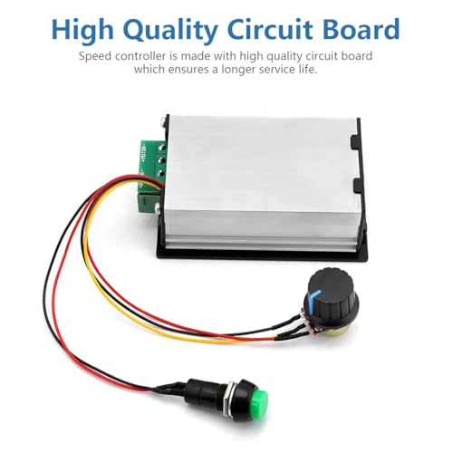 Image of Serplex PWM DC Motor Speed Controller 6V, 60V 30A with Digital Display, Stepless Speed Adjustment, Potentiometer Dial & Start /Stop Switch