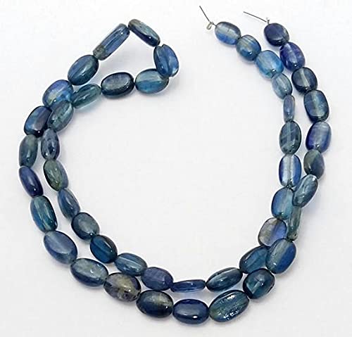 Kyanite beads perles de cyanite naturelle ovale lisse 4x7mm à 5x10mm