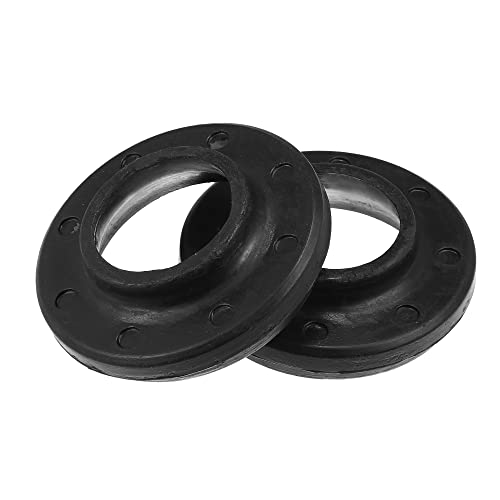 X AUTOHAUX 2 Pcs Front Upper Coil Spring Insulators 52000229 Rubber Black