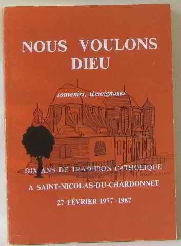 Amazon Nous Voulons Dieu 9782903122256 Books