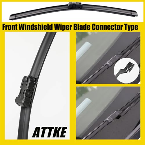 ATTKE OEM Quality Front Windshield Wiper Blades, Factory Replacement Volvo S60 2011-2018 XC70 2008-2018 26"+20" (Set of 2) by ATTKE - Image 3