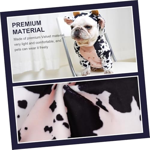 Disfraz de Vaca para Perros y Gatos Talla L miniatura 3