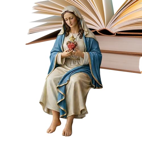 jamgeery Statuette de la Vierge Marie | Figurine Catholique en Résine Décorative,Statues de la Vierge Marie Notre-Dame de Grâce,pour Maison Bureau...