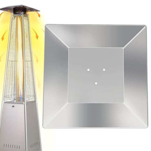 Accesorios De Calefacción De Terraza - Piezas De Repuesto De 4 Lados, Deflector De Calor Duradero Con 3 Agujeros Pretaladrados, Soporte De Varilla | Cubierta De Calefacción De Terraza Exterior Propano