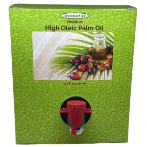 Premium High Oleic Palm Oil | | RSPO Certified |Non GMO |Expeller Pressed | For high heat cooking -24.5 fl. oz.