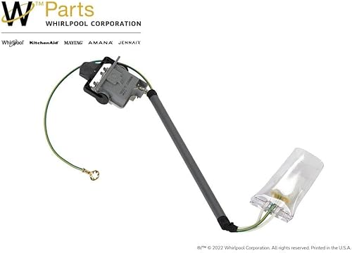 Miniatura 2 de Whirlpool WP3355806 OEM apilable arandela tapa interruptor ensamblaje, gris