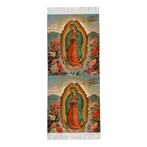 Virgen de Guadalupe scarf women Virgin Mary scarf shawl catholic shawls3
