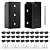 Rasugarlary 32 Pcs Deck Railing Brackets Connectors, 2x4 Brackets (Actual 1.5"x3.5") for Fence Railing Handrail Stair Wood Lumber Post with Screws, Black