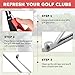 Xiaokeis Golf Grip Tape Stripper Remover Tool with Golfs Hook Blade for Graphite and Steel Shafts Tape Remover,Golf Grip Repair Kits,Ideal Gift for Men and Women
