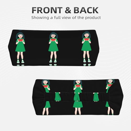 Elastic Sports Headband Hairband BROLEO little girl eating watermelon Printing Quick Drying, Moisture Wicking2