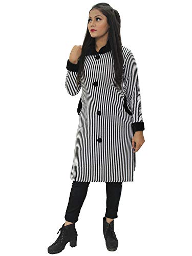 Image of Matelco Women's Wool Straight Kurti for Winters (Ad04Caz45 Black Parent).