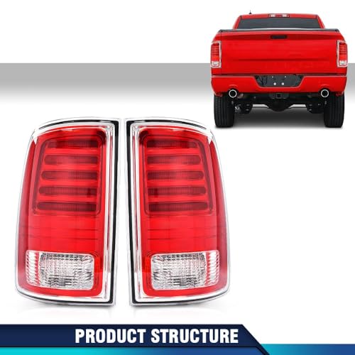 PIT66 LED Tail Lights Fit Dodge Ram 2013 2014 2015 2016 2017 2018 by PIT66 - Used condition - Image 2