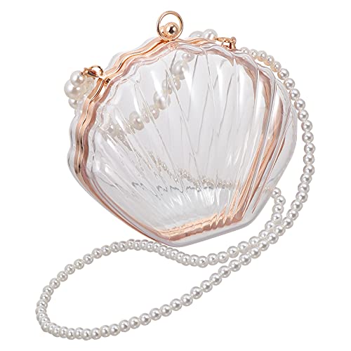 Sac acrylique femme avec bandoulière perles et porté croisé design