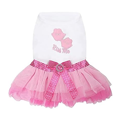 Luxury Puppy Skirt Pet Dog Dresses for Small Dogs Puppy Skirt Dog Clothes for Doggie Kitten Cat Girl Dog Girl Apparel Outfit Supplies Cover
