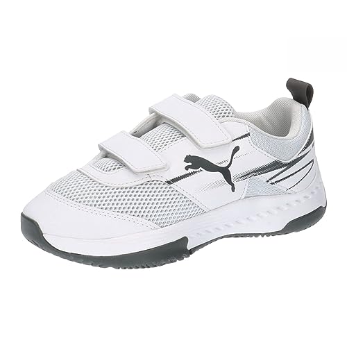 PUMA Unisex Kinder Varion Ii V Jr Indoor-Pumps, White Shadow Gray, 28 EU