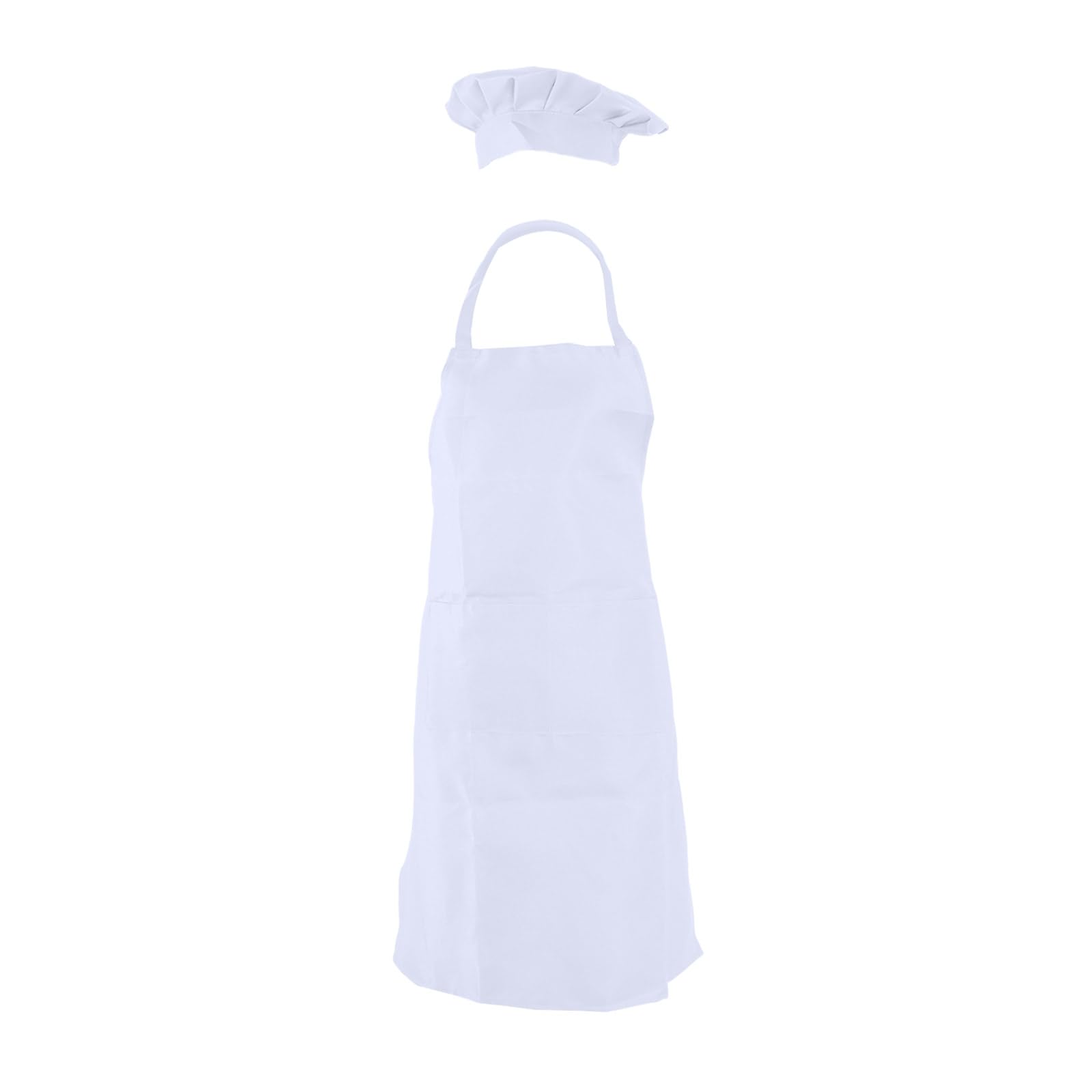 Tsophreniq Multipurpose Adult Apron Set with Hat and Front Pockets Perfect for Home Cooks, Adjustable Fit Adjust Apron