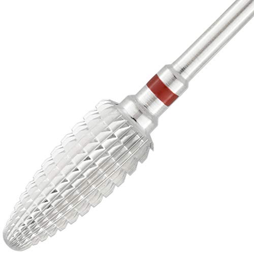 Pana Professional 3/32" Shank Size - Large Cone Silver Carbide Bit Fine Grit - Nail Drill Bit For Dremel Machine #TOP3