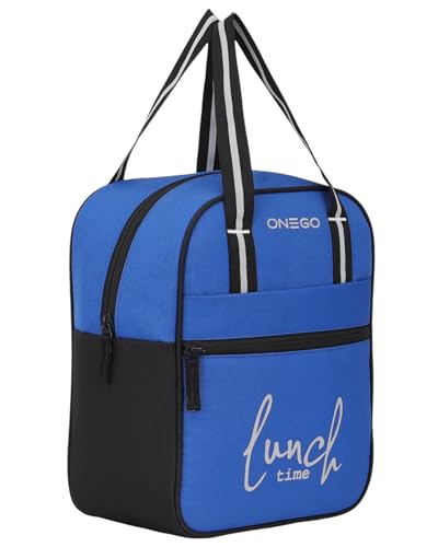 Image of Durable & Lightweight Lunch Bag | Trendy Water-Resistant Tiffin Bag & Meal Holder for Office, School, Travel & Picnic, Stylish, Insulated Design for Men, Women & Kids (Royal Blue)