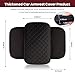 Upgraded Car Middle Center Console Cover with 2 Storage, Universal Microfiber Leather Car Armrest Cover Cushion for for Most Vehicles, Memory Foam Comfort Stylish Leather Scratch-Resistant, Thickened