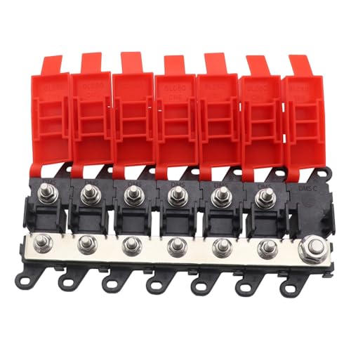 Bloc distribution 6 voies 200A avec porte-fusible à boulon robuste pour tout véhicule