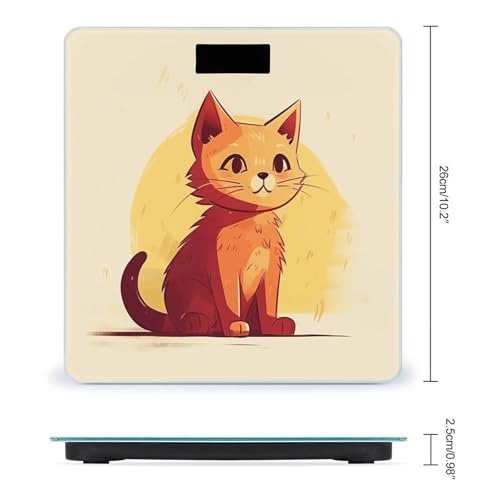 Báscula Digital para Peso Corporal con Diseño Gato miniatura 2