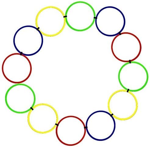 Agility Training Ring Ladder | Sports Soccer Football Speed Training Ladder | Fitness Equipment for Speed Agility Training | Flexible Ladder (Multicolour)