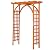 Yaheetech Horticulture Garden Arches 7FT Wood Backdrop Stand Wooden Garden Trellis Arbor Climbing Arbor Arch for Ceremony Planting Garden Patio Greenhouse Decoration Decor