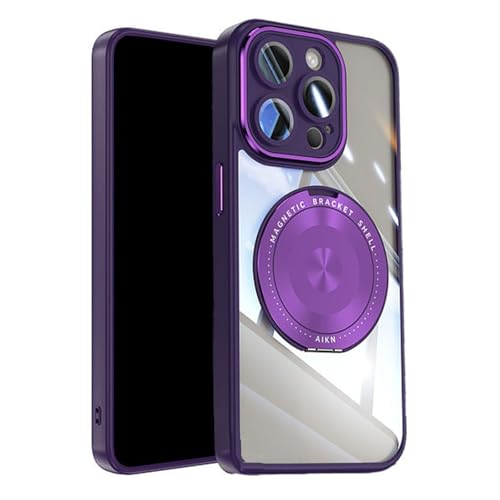TRIPLE RIVER�EFor iPhone16 Plus �P�[�X �N���A �X���� �w�ʓ��� TPU �X�^���h�@�\ Qi�[�d �X�g���b�v�� For �A�C�t�H��16�v���X(�p�[�v��)