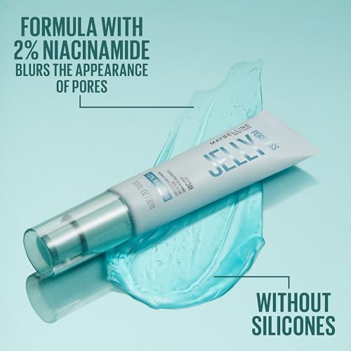 Maybelline Poreless Jelly Blurring Primer, 24H Hydrating & Pore-Blurring Makeup Primer with Niacinamide, Silicone-Free - Image 6
