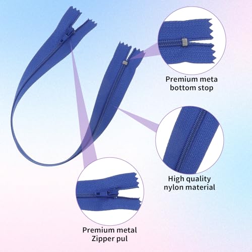 Trinkrittey 577257_1_YCNVXUHE 20 Pcs Zippers For Sewing, 13Inch Colourful Zippers Nylon Resin Zippers Supplies Zippers thumb #2