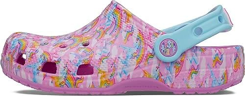 Crocs Classic Lisa Frank Clogs, Kids and Toddler Shoes, Taffy Pink, 2 US Unisex Little | Image 6