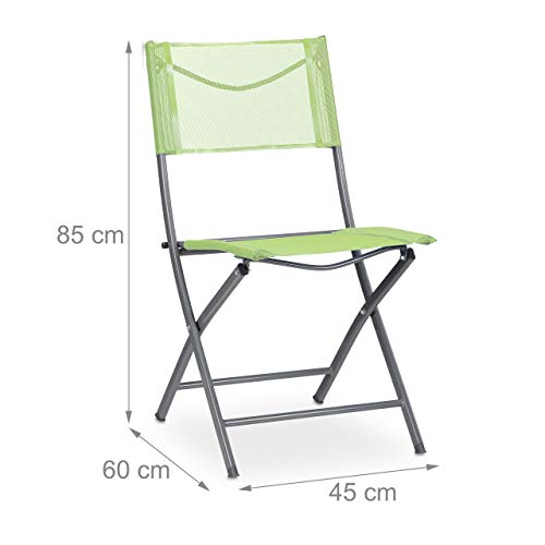 Chaise de jardin pliable lot de 2 fauteuils de camping en métal résistant