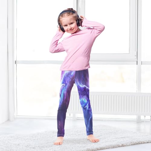 Toddler Girls Leggings Printed Yoga Pants Leggings Eagle Surrounded by Blue Lightning for Kids4