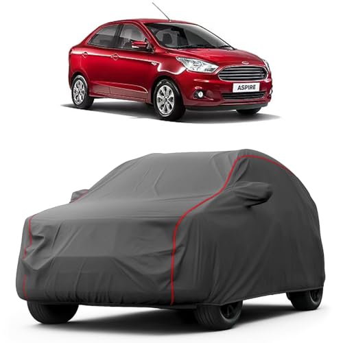 Image of Heavy-Duty Car Cover for Compatible with Ford Figo Aspire (2010 to 2025 All Models) Deluxe Car Protection Cover - Waterproof & UV-Resistant All-Season Exterior Protection