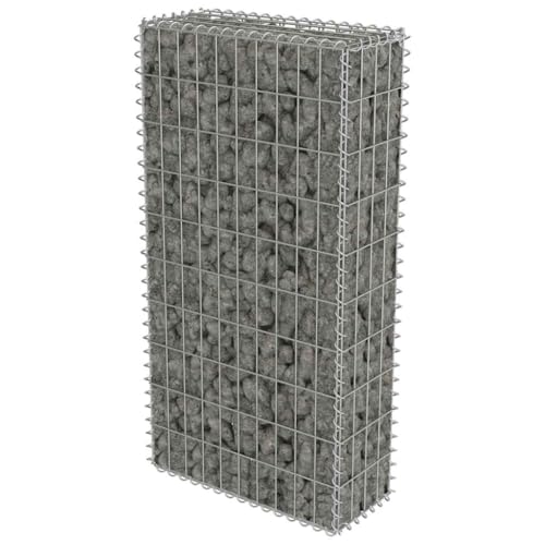vidaXL Gabionenwand Verzinkter Stahl 50x20x100 cm Gabione Steinkorb Drahtkorb