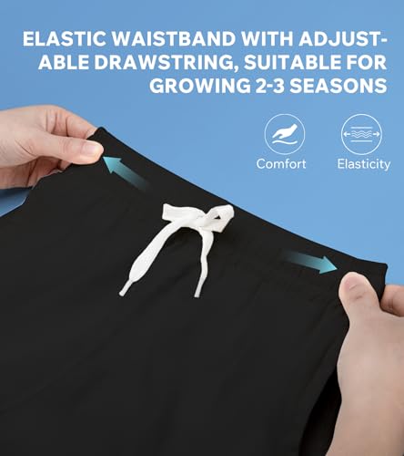 Boys Swim Trunks Swim Shorts Quick Dry Compression Liner Bathing Suit with Boxer Brief Swimwear 7-20 Years 6