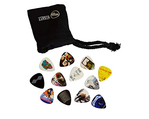 12 X Classic Albums Guitar Pick Set Guitar Plectrums For Every Guitarist Double Sided Printing Picks Sized 0.46, 0.71, 0.81, 0.88, 0.96 And 1.2 Mm For Electric Guitar, Acoustic Guitar And Bass (Set 2) #TOP6