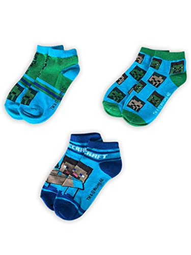 Fashion UK Calcetines Minecraft Modelo Personajes y Creeper Calcetines Cortos Oficiales para Niños...