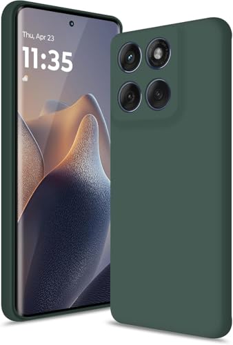 Image of DIZORO Microfiber Candy Case for Motorola G86 Power 5G Smooth Touch Cushion Liquid Soft Silicone Gel Rubber Phone Cases Non-Slip Full Body Protective Shockproof Back Cover -Lavender Olive
