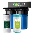 iSpring WGB21B-KSNC Whole House Water Filter System, SGS-Tested to Remove up to 94.4% of Chloramine, 5-Layer Filtration Reduces Heavy Metals, Lead, Chlorine, Sediment, VOC, 10” x 4.5” Filters