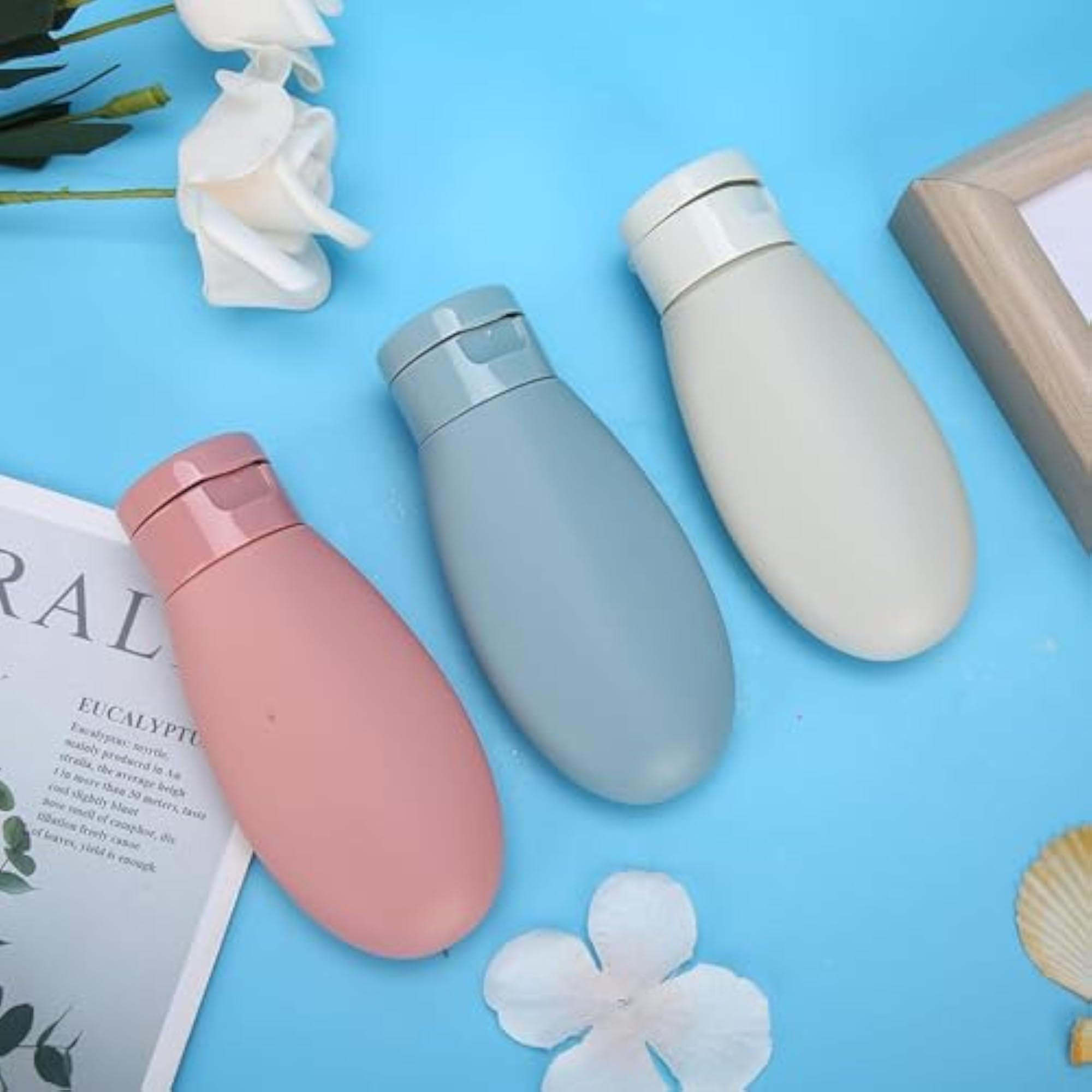 3 Pcs Leakproof Silicone Travel Bottle Set