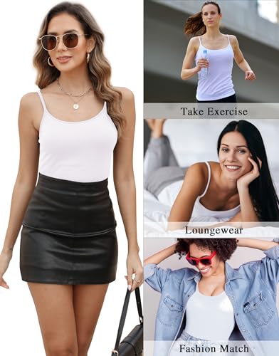Image of BQTQ 3 Pcs Womens Camisole Tank Top Spaghetti Strap Camisoles Ladies Undershirts