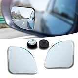 ijuicy 2 PCS Car Blind Spot Mirror, 1.96