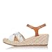 PITILLOS 6190 Sandalia Piel Combi CUÑA Mujer Hielo 41