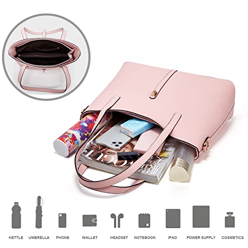 Image of Women Fashion Handbags Wallet Tote Bag Shoulder Bag Top Handle Satchel Purse Set 4pcs